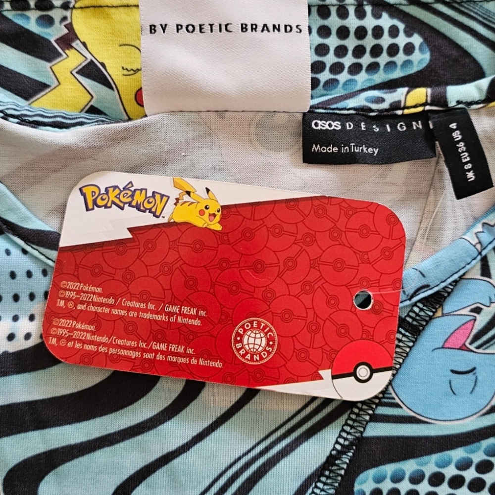 Multicolor Swirl Pattern Pokemon Dress - Picture 6 of 10